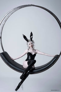 Corsetto Sottoseno Waspie in PVC Nero