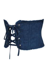 Denim Corset Inspired Front Tie Belt