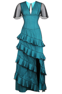 Vestito Corsetto a Cascata