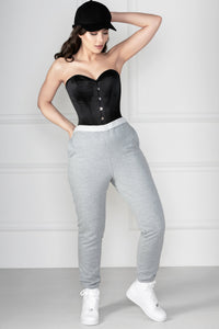 Corsetto Intero Modellante in Raso Nero