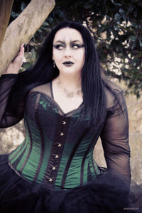 Corsetto intero modellante in Verde in stile vintage