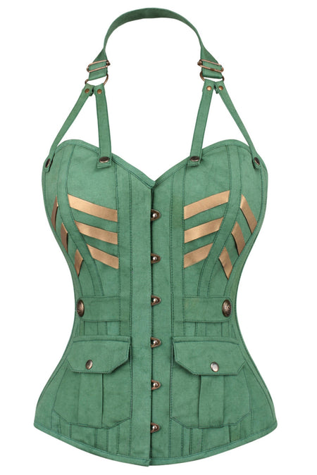 Military Inspired Burlesque Corset