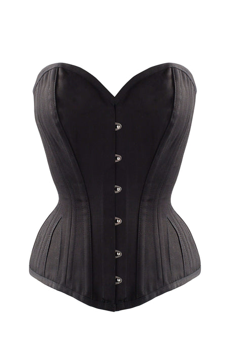 Corsetto Intero Modellante Nero in Cotone