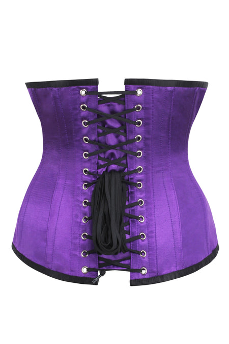 Corset Story BC-046 Longline Purple Satin Underbust Corset