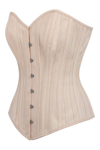 Corset Story BC-058 Beige Cotton Overbust Corset