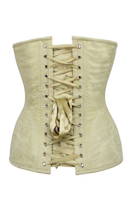 Corset Story BC-061 Pastel Brocade Longline Underbust Corset with Hip Panels