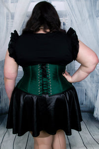 Corset Story CD-922 Embellished Couture Underbust Corset Waspie In Green