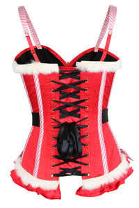 Corset Story FTS055 Mrs Claus Steel Boned Xmas Corset