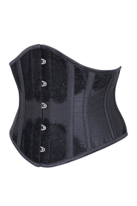 Black Waist Taming Underbust with Decorative Lace