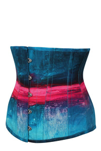 Corset Story MY-641 Stormy Night Blue and Pink Underbust Corset