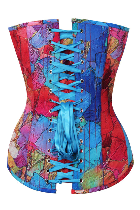 Corset Story MY-649 Kaleidoscopic Exposed Petal Longline Overbust Corset