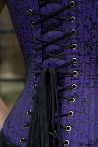 Corset Story ND-300 Purple Steampunk Corset With Chains