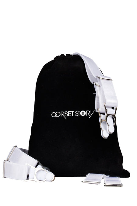 Corset Story SUSPENDER;W;6 6 x Steel Suspender Clips In White