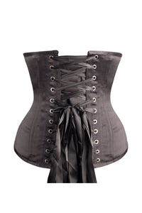 Corset Story CSFT065 Instant Shape Black Satin Longline Underbust