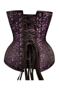 Corset Story WT-046 Purple Brocade Expert Waist Training Overbust Corset