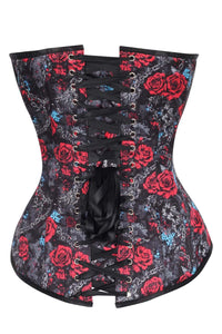 Gothic Roses & Chains Steel-Boned Corset – Dark Romance & Rebel Edge