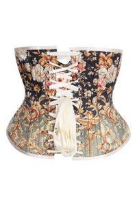 Baroque Garden Underbust Corset – Vintage Floral Elegance