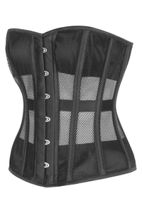 Black Overbust Mesh Corset