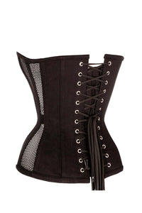 Corset Story MY-402 Black Mesh Waist Taming Overbust Corset