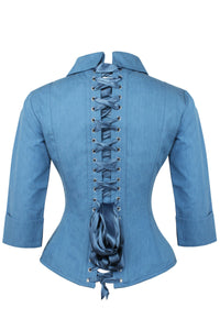 Camicia a Corsetto in Jeans