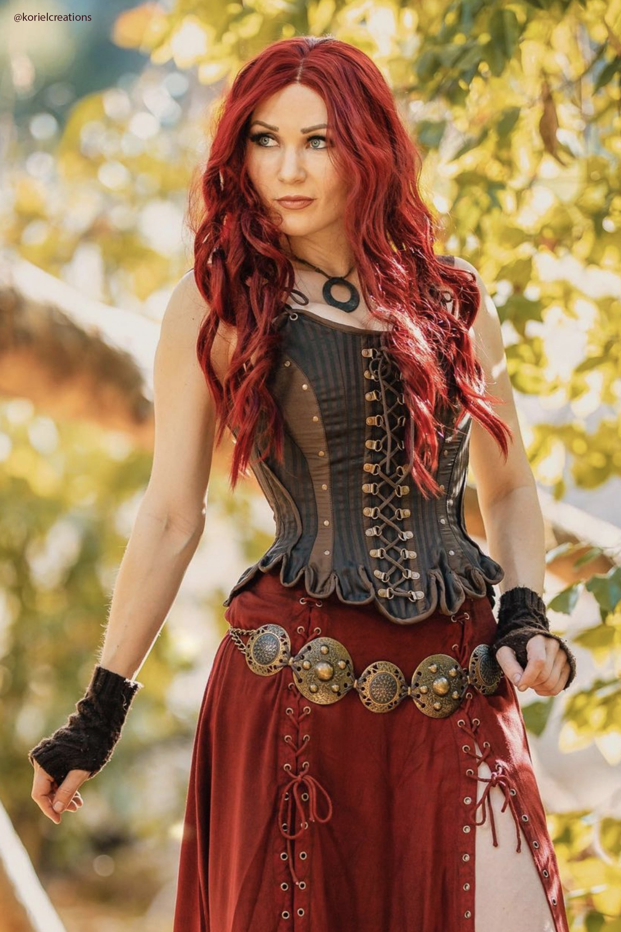 Corsetto Steampunk Donna Sottoseno - Corpetto Floreale Per Costumi E Serate - Foto 5