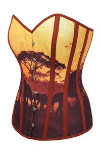 Corset Story EXS021 Safari Scene Overbust Corset