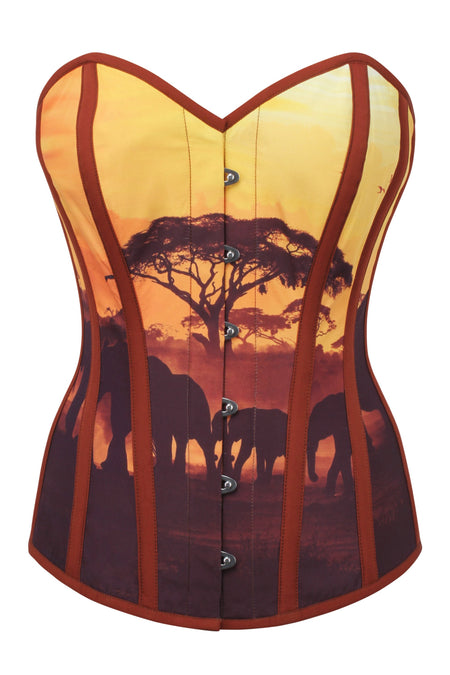 Corset Story EXS021 Safari Scene Overbust Corset