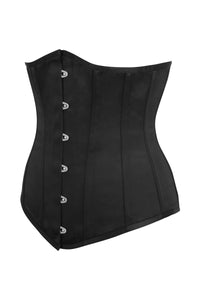 Corset Story TE-011 Black Satin Longline Underbust